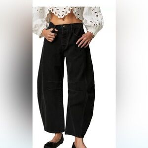 We The Free Good Luck barrel leg jeans